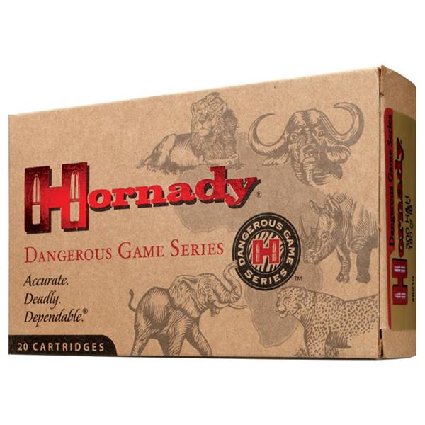 Hornady Dangerous Game Series Rifle Ammunition .375 H&H 300 gr DGS 2530 fps - 20/box Picture of Hornady Mfg AMMO 375 H&H 300 GR DGS 20RD