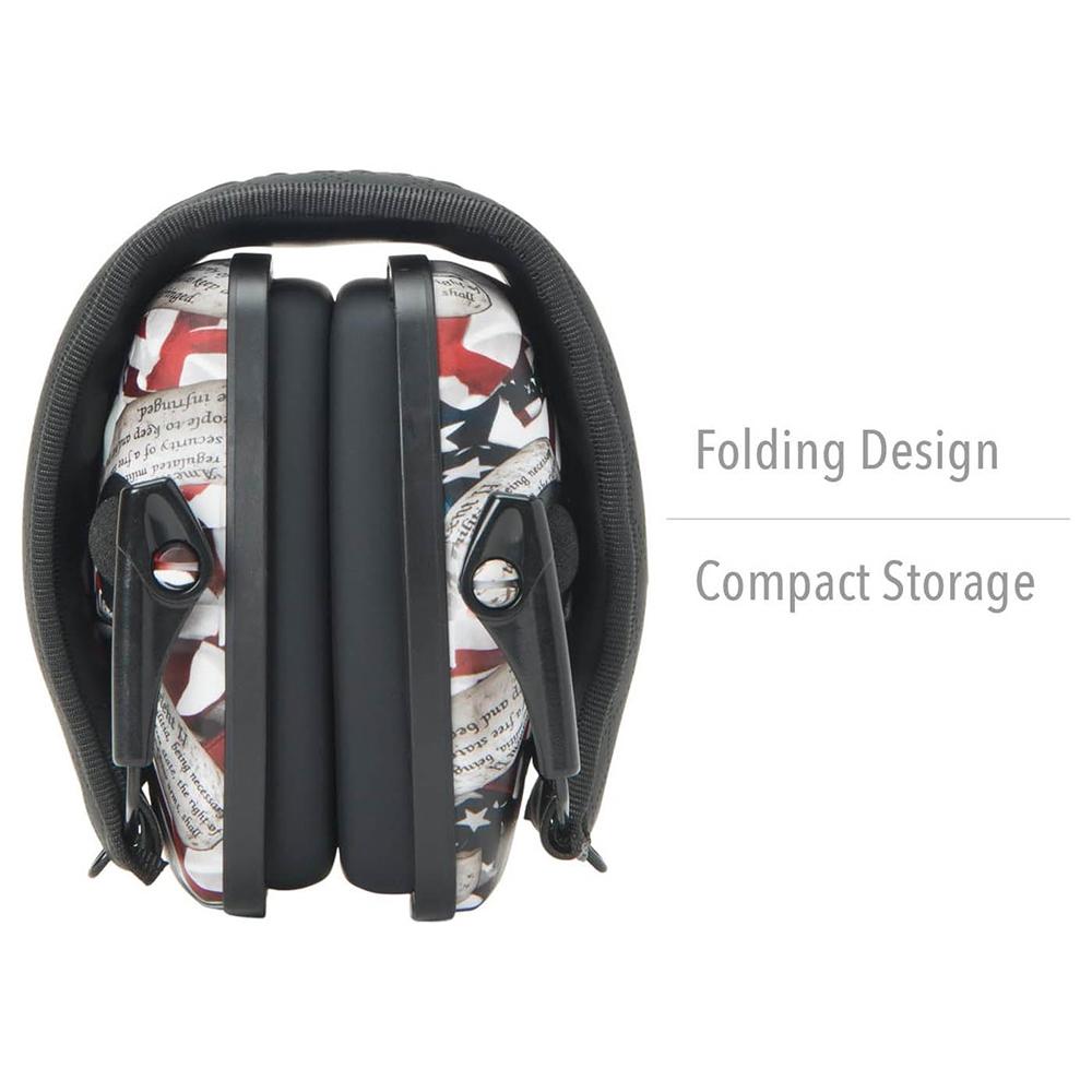 Howard Leight Impact Sport Shooting Electronic Ear Muffs with Bluetooth 21dB 2nd Amendment Picture of Honeywell Safety Products USA Impact Sport Bluetooth / Lithium-ion Battery - 2nd Amendment Md/Lg