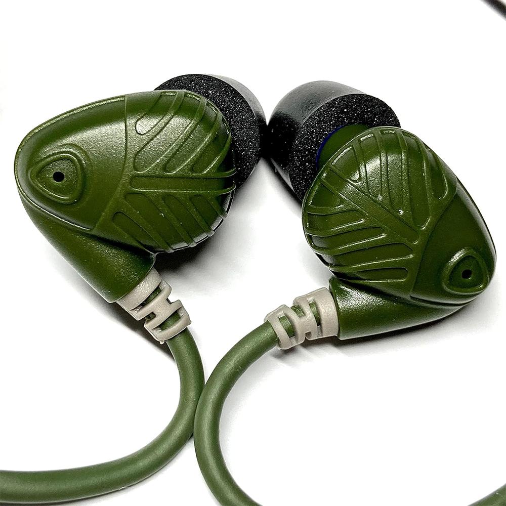 Howard Leight Impact In-Ear Hear Through Technology Earbuds 29dB Olive Drab Picture of Honeywell Safety Products USA IMPACT IN-EAR PASSIVE HEAR THROUGH TECHNOLOGY OD GREEN