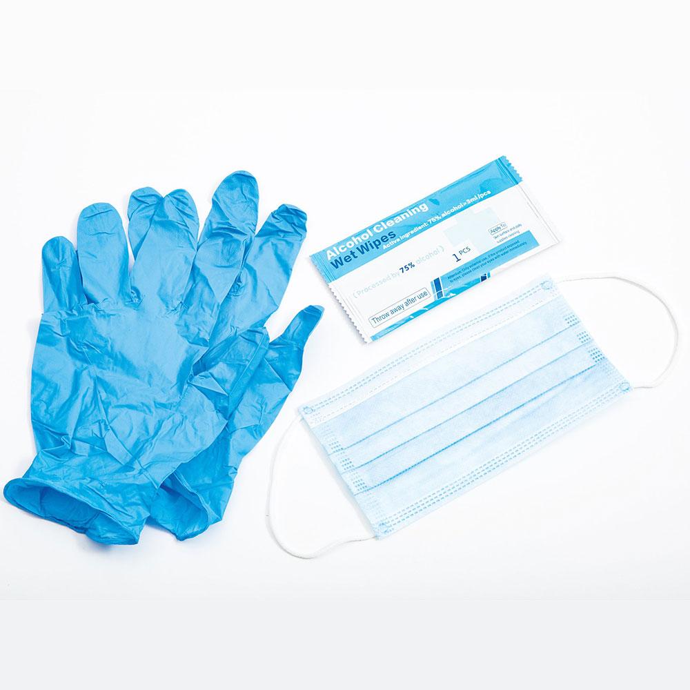 Howard Leight Safety Multi Pack PPE Kit Face Mask (3) Gloves (3) & Cleansing Wipes (5) Picture of Honeywell Safety Products USA Honeywell Safety Multi Pack - 3 Face Masks 3 Gloves & 5 Cleaning Wipes
