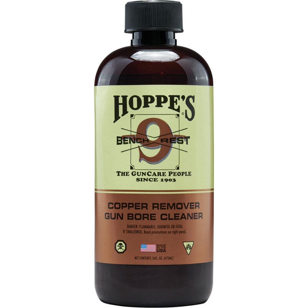 Hoppe's Bench Rest 9 Copper Gun Bore Cleaner 5 oz. Bottle Picture of Hoppe's HOPPES #9 4 OZ. COPPER SOLVENT LIQUID