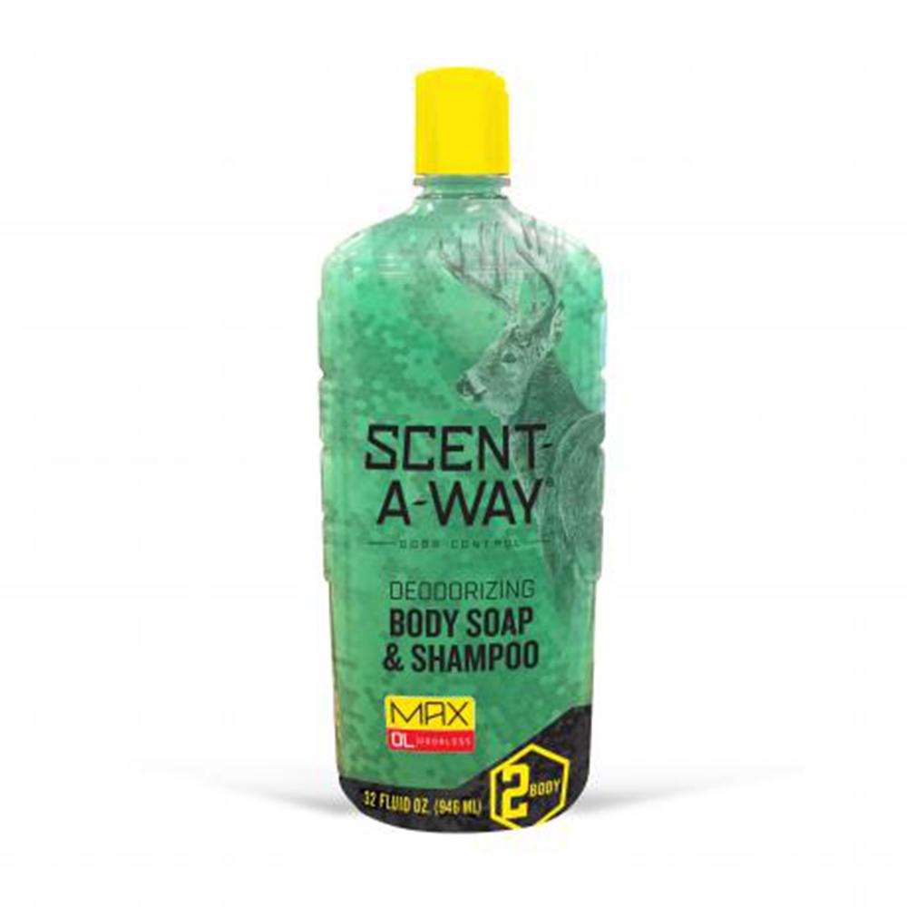 Scent-A-Way MAX Liquid Body Soap & Shampoo 32 oz Bottle