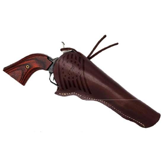 Heritage Rough Rider Handgun .22 LR 6rd Capacity 6.5" Barrel Black with Wood Grip and 1776 Leather Holster Picture of Taurus International - Heritage RR .22LR BK 6-1/2'' 6-RDS COCOBOLO LEATHER HOLSTER