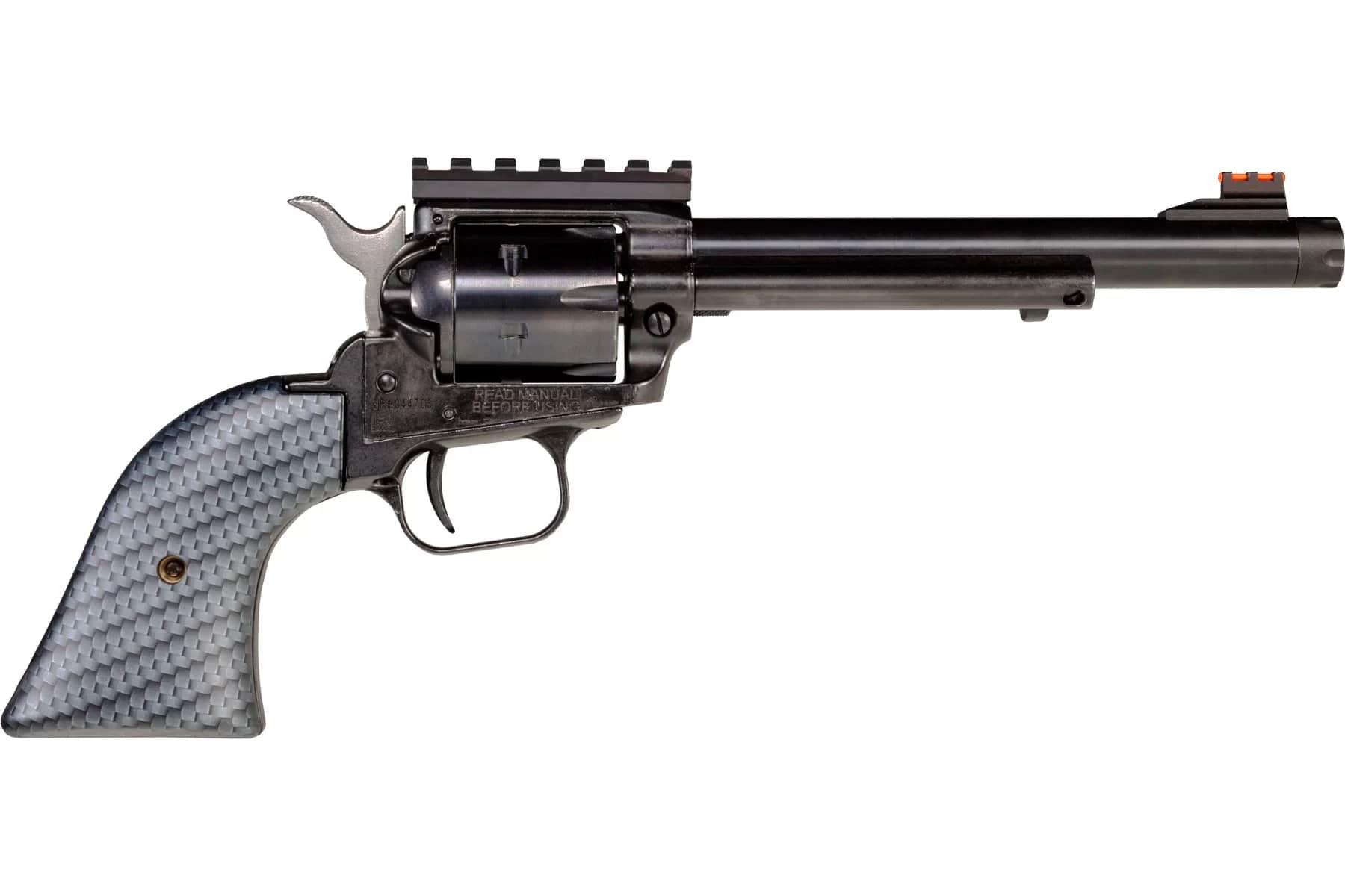 Heritage Rough Rider Tactical Cowboy Handgun .22 LR 6rd Capacity 6.5" Threaded Barrel Carbon Fiber Grips Picture of Taurus International - Heritage HERITAGE RR .22LR BK 6-1/2'' 6-RDS THREADED
