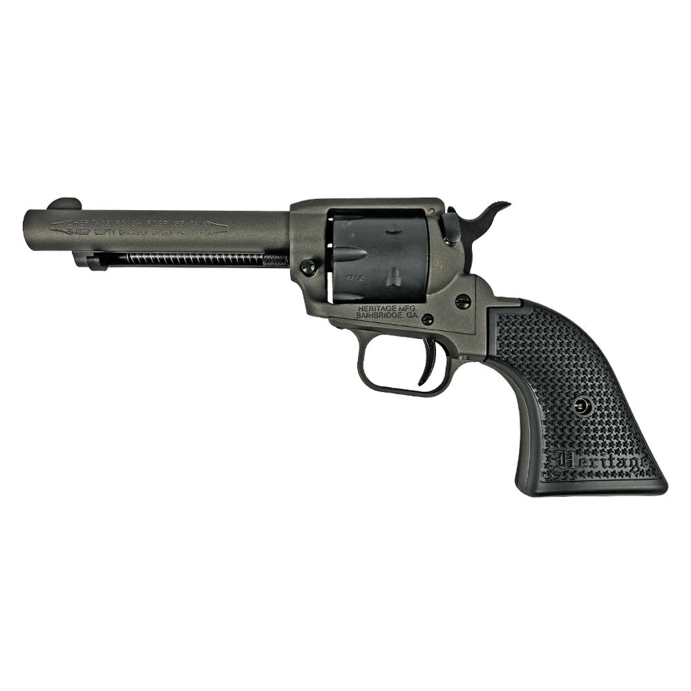 Heritage Rough Rider Tungsten Cerakote Handgun .22 LR 6rd Capacity 4.75" Barrel Polymer Black Picture of Taurus International - Heritage HERITAGE ROUGH RIDER .22LR 4 3/4 '' 6 RD TUGNSTEN / SBK