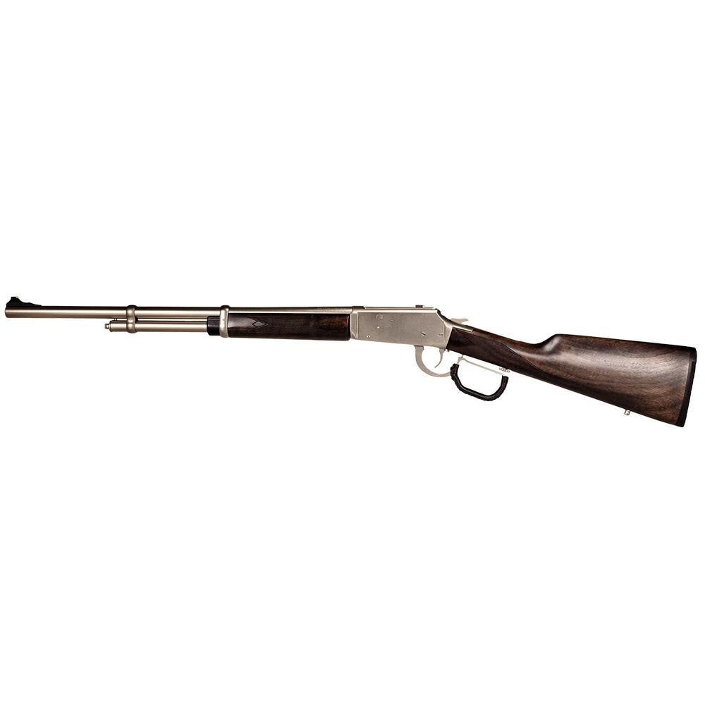 Heritage Range Side Nickel Rifle 410 ga 5rd Capacity 20" Barrel Walnut Picture of Taurus International - Heritage RANGE SIDE .410 BORE 20'' 5+1 RDS PLUGGED 2+1 NICKEL STD TURKISH WALNUT