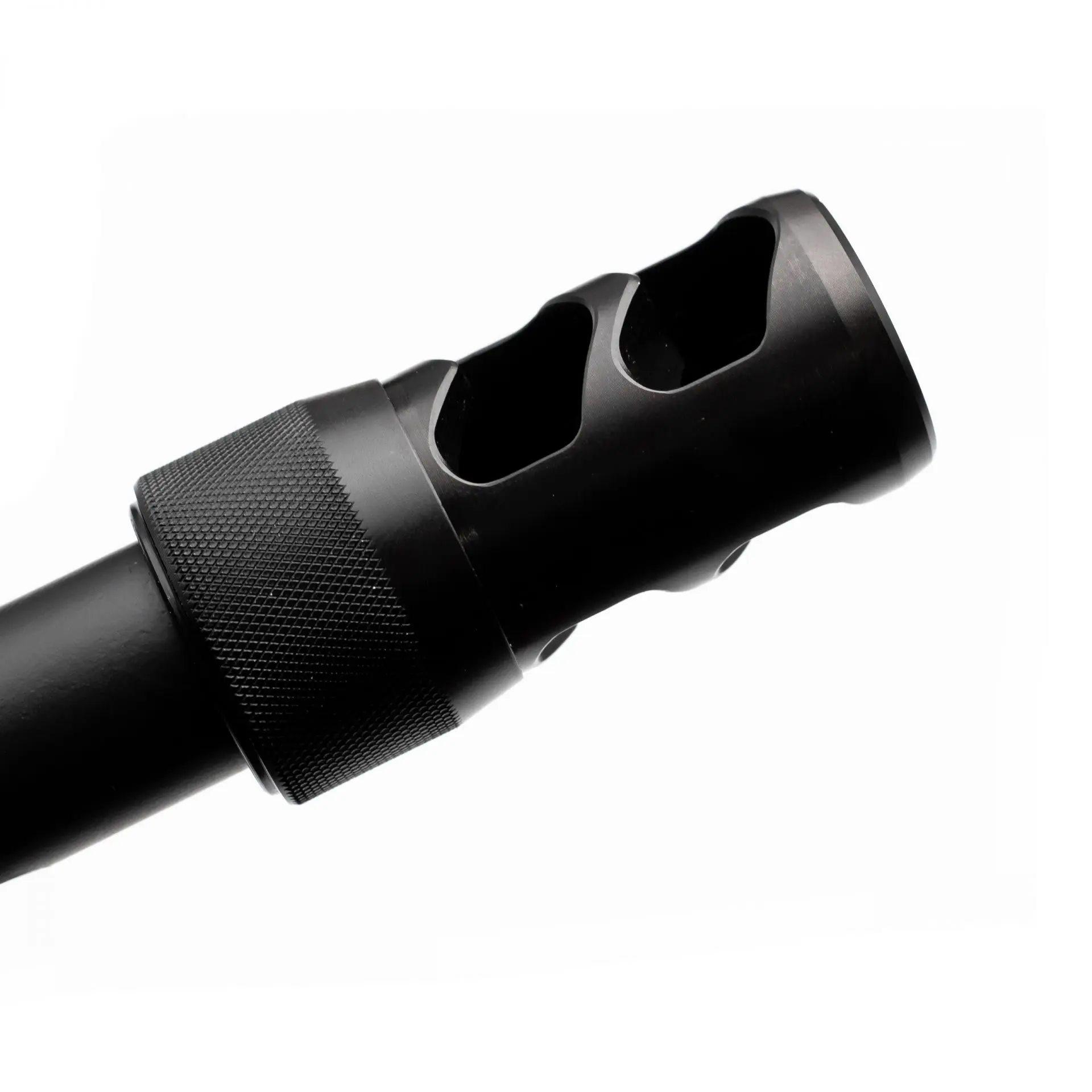 Area 419 Hellfire 2P-Self Timing Muzzle Brake w/ Adapter 6.5mm/30cal 1/2-28 Picture of Area419 Area419 Hellfire 2P-Self Timing Muzzle Brake w/ Adapter 6.5mm/30cal 1/2-28