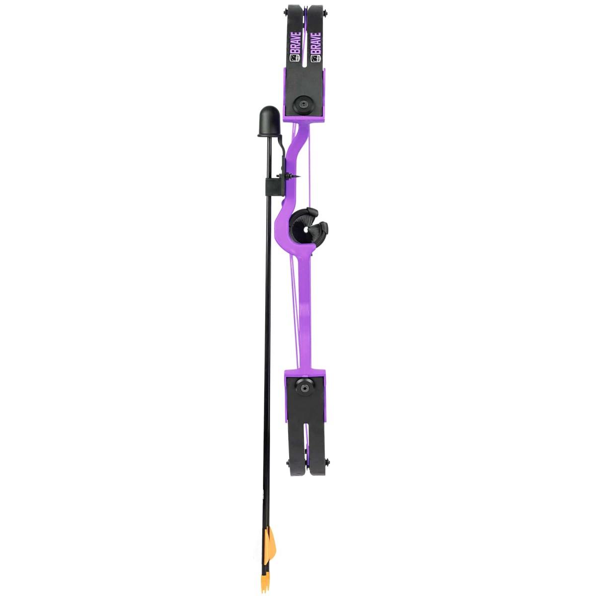Bear Archery Compound Youth Bow Brave 25lb Right Hand Purple Picture of Escalade Sports DBA Bear Archery Bear Youth Bow Brave RH Purple