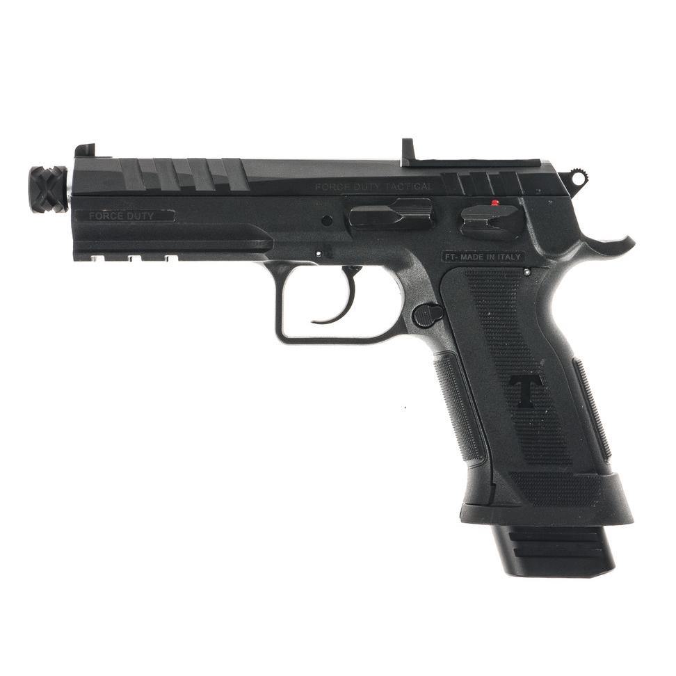 IFG Tanfoglio Force Duty Tactical Handgun 9mm Luger 20rd Magazine(1) 4.9" Threaded Barrel Rapid Sight System Picture of Italian Firearms Group Tanfoglio Force Duty Tact 9mm 20rd 4.9in Threaded OR