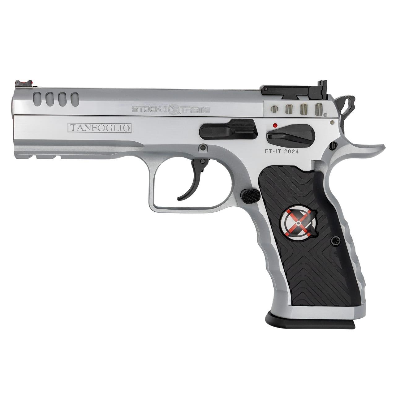 IFG Tanfoglio Stock Xtreme Handgun 9mm Luger 17rd Magazine(3) 4.5" Barrel Chrome Picture of Italian Firearms Group Tanfoglio Stock 1 Xtrm 9mm 17rd 4.45in Chrome