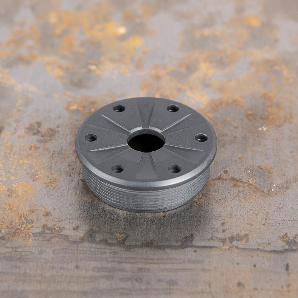 SilencerCo Bravo Front Cap 9mm .355 Sniper Grey Picture of SilencerCo Bravo Front Cap 9MM