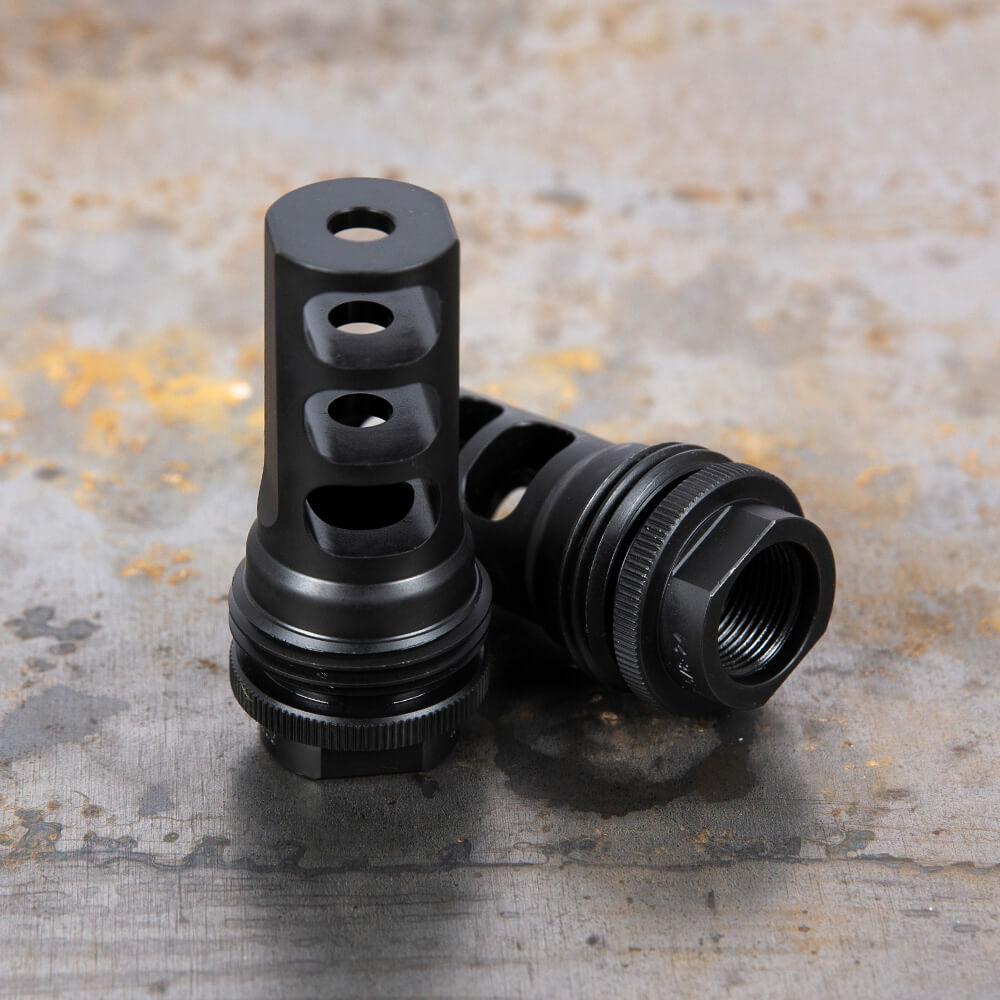 SilencerCo ASR Muzzle Brake 5/8x32 .458 Cal Picture of SilencerCo SilencerCo ASR MUZZLE BRAKE 5/8x32 .458CAL