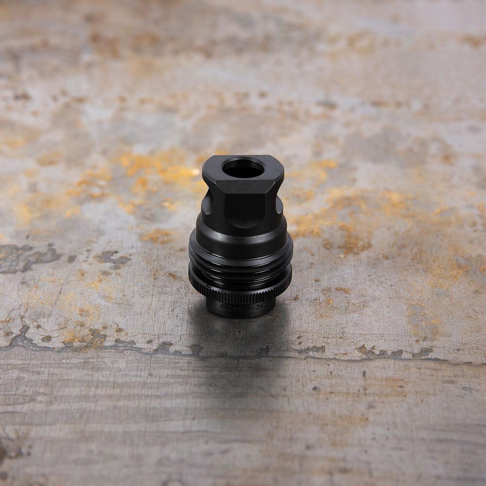 SilencerCo ASR Single Port Muzzle Brake 1/2x28 9mm Luger Picture of SilencerCo SilencerCo ASR MUZZLE BRAKE SINGLE PORT 1/2x28 9MM