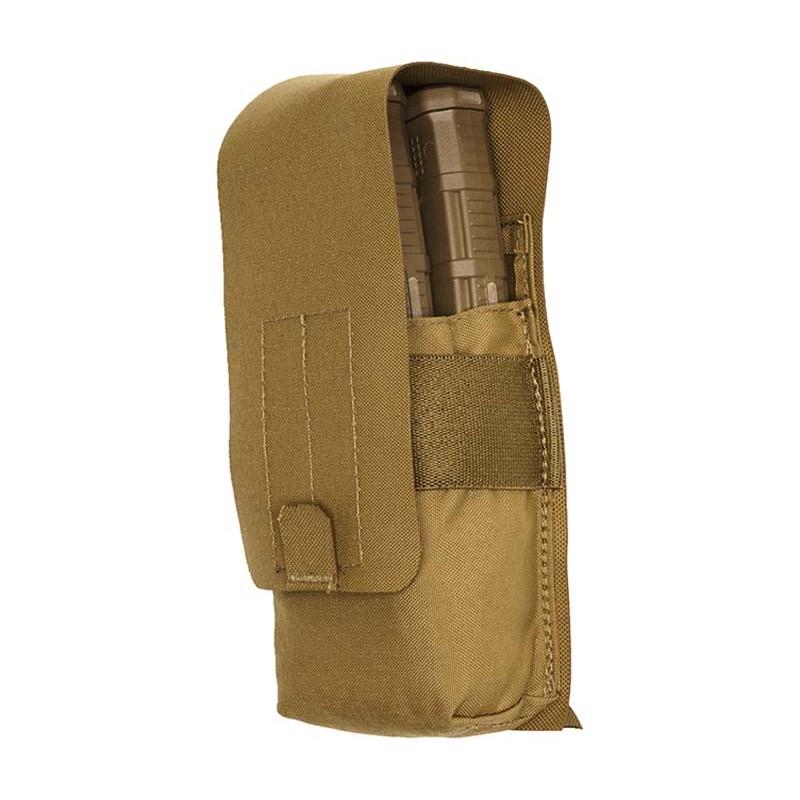 TacShield RZR Molle Stacked Rifle Magazine Pouch Coyote Brown Picture of Military Products RZR MOLLE Stacked Rifle Mag Pouch Coyote