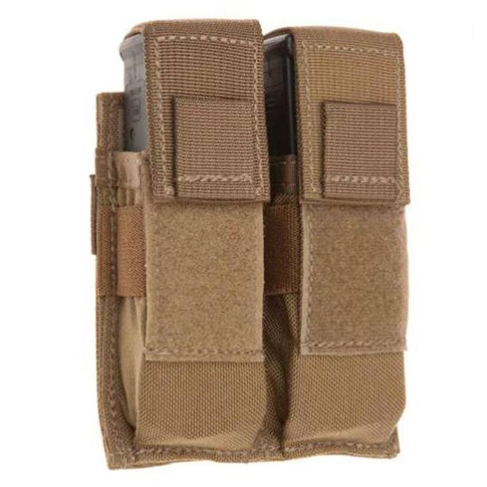 TacShield RZR Molle Double Universal Pistol Magazine Pouch Coyote Picture of Military Products TacShield Double Universal Pistol Molle Pouch Coyote