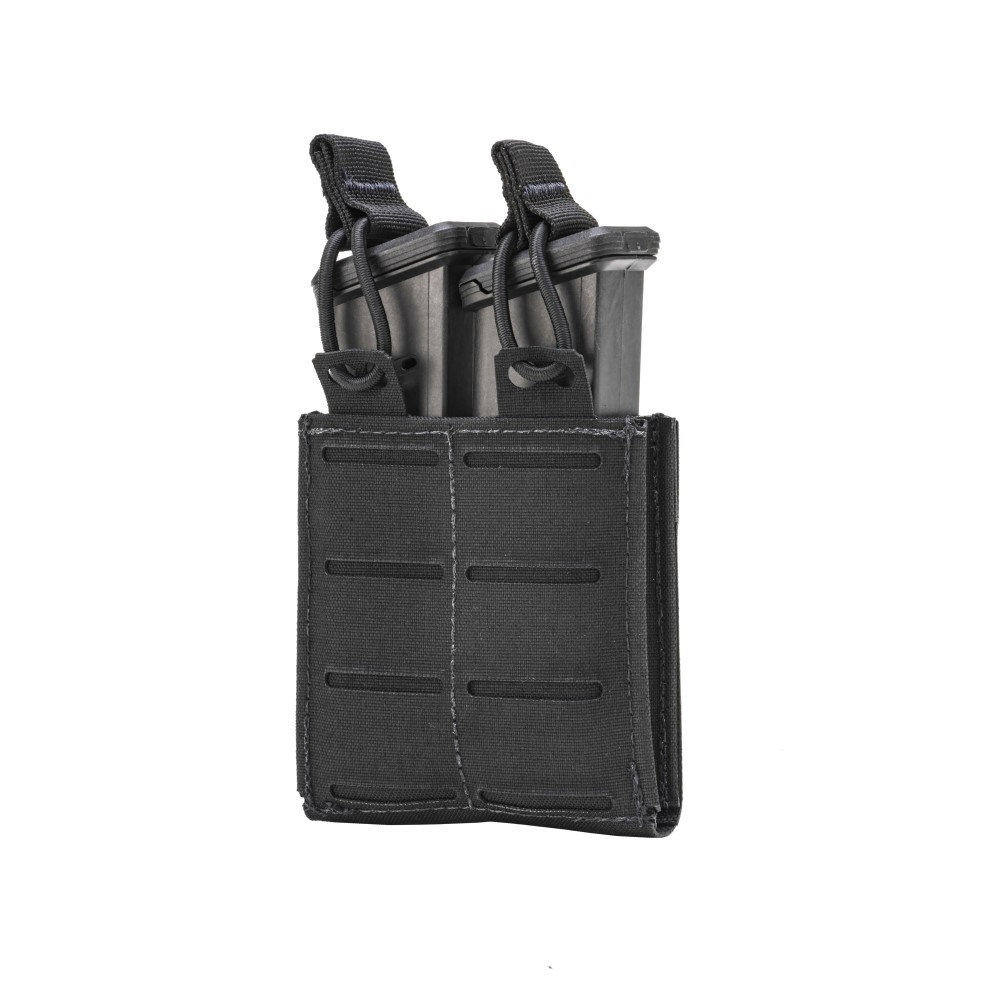 TacShield RZR Molle Double Pistol Magazine Pouch Black Picture of Military Products RZR MOLLE Double Pistol Pouch Black