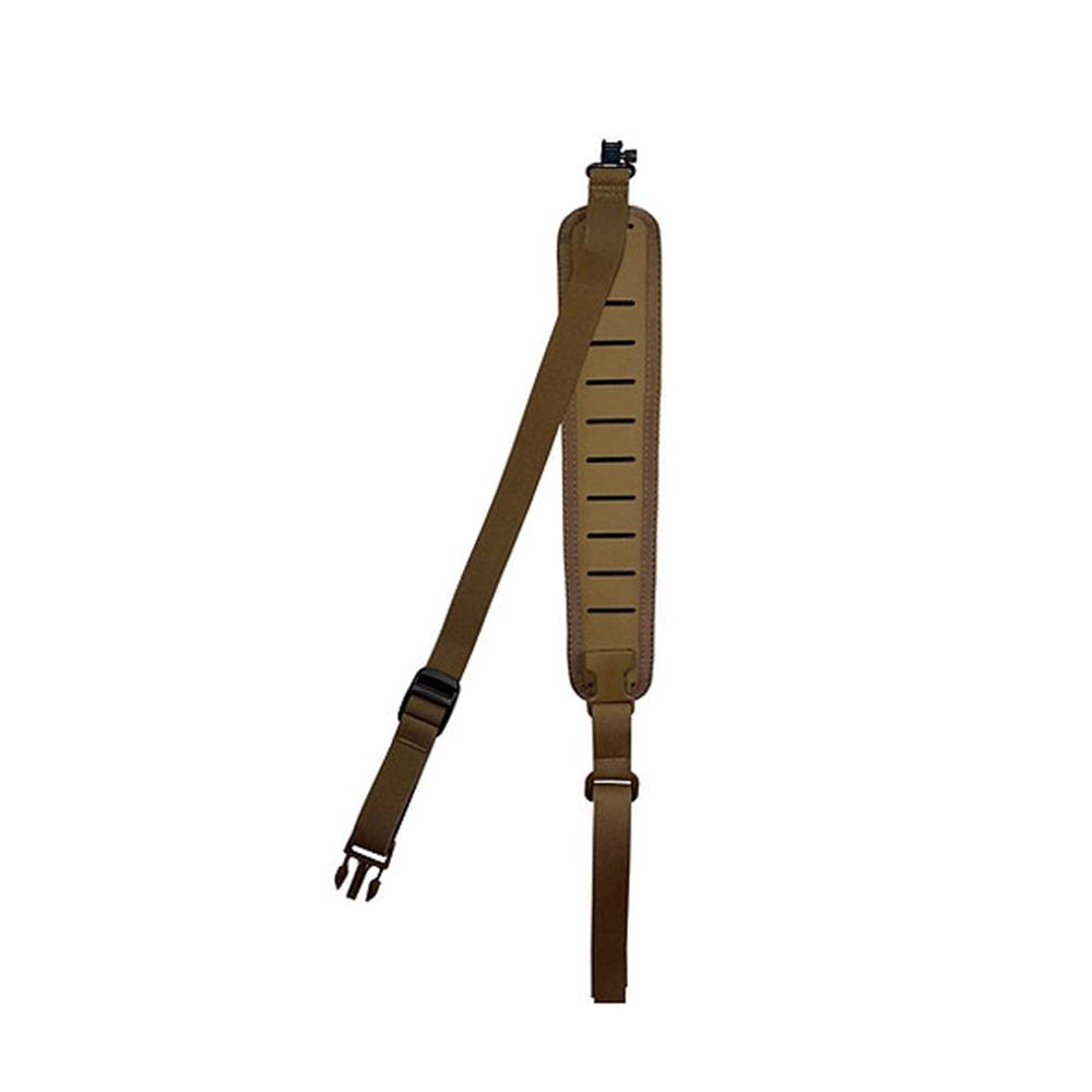 TacShield PRS Hands Free Rifle Sling with Stud QD Swivels Coyote Picture of Military Products TacShield Hands-Free Rifle Sling Tac-Grip Padded w/ Stud QD Swivels Coyote
