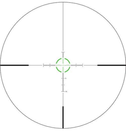 Swampfox Arrowhead LPVO Series Rifle Scope - 1-10x24 30mm SFP Green IR BDC Black Picture of 10 Ring Swampfox Arrowhead Series 1-10X24 SFP Green IR BDC 30mm Tube