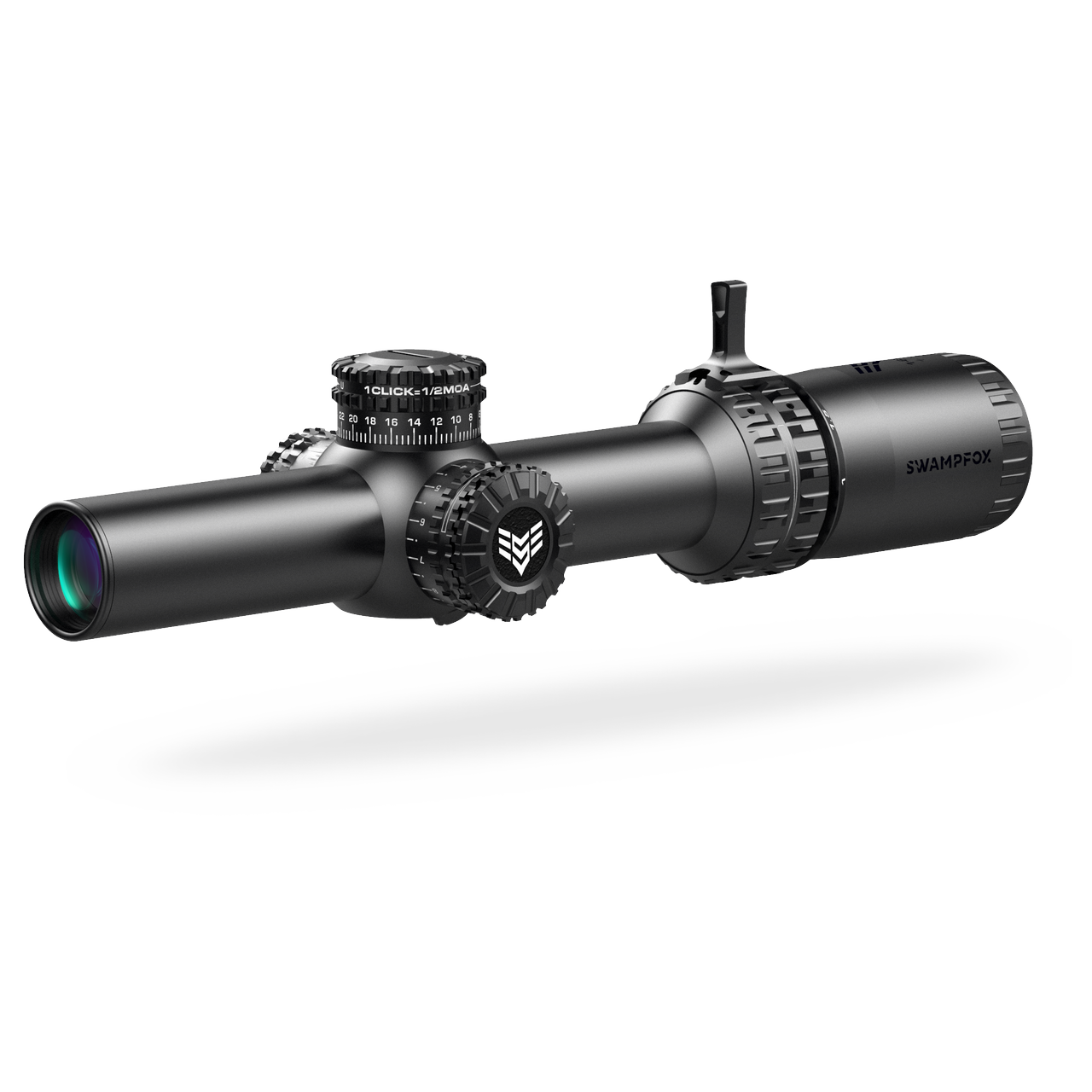 Swampfox Arrowhead LPVO Series Rifle Scope 1-10x24 30mm SFP Green IR MOA Black