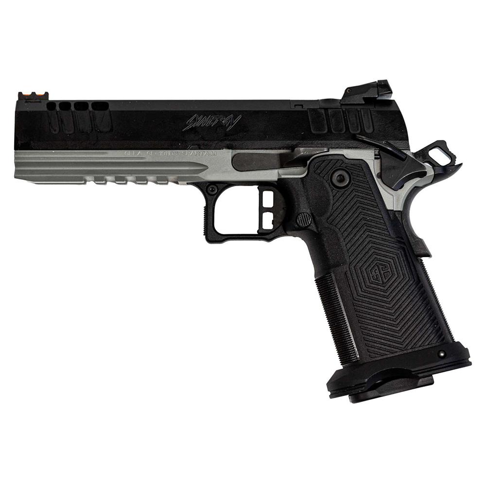 GLFA 1911DS Synergy Handgun 9mm Luger 20rd Magazine 5" Barrel Black Bull Shark Frame Picture of 10 Ring GLFA 1911DS SYNERGY 9MM 5'' 20 RDS BLK SLIDE BULL SHARK FRAME