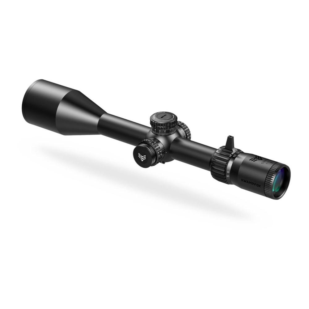 Swampfox Kentucky Long Precision 4-24x50 Rifle Scope FFP Sharpshooter MIL Reticle Black Picture of 10 Ring Kentucky Long Tactical 4-24x50 FFP IR MIL 30mm Tube Riflescope