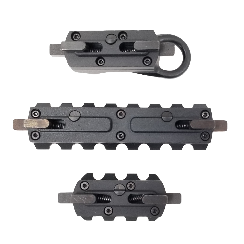 Sylvan Arms 3 Piece Rail Combo Pack Picatinny Rail and Sling Connect 3/ct Picture of 10 Ring 3 Piece QD Rail/Sling Combo