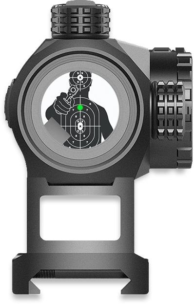 Swampfox Liberator II Mini Green Dot Sight Illum Black Picture of 10 Ring Swampfox Liberator II Mini Green Dot Sight