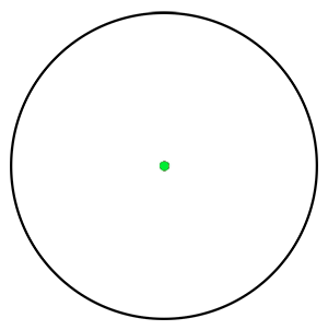 Swampfox Liberator II Mini Green Dot Sight Illum Black Picture of 10 Ring Swampfox Liberator II Mini Green Dot Sight