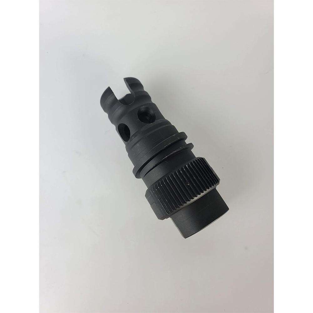 Sylvan Arms SAQD Muzzle Device .223/5.56 1/2x28 Black Compatible With Warthog Suppressor Picture of 10 Ring Sylvan Arms 223Cal Muzzle Device-Compatible W/Warthog .30cal & Osprey 5.56