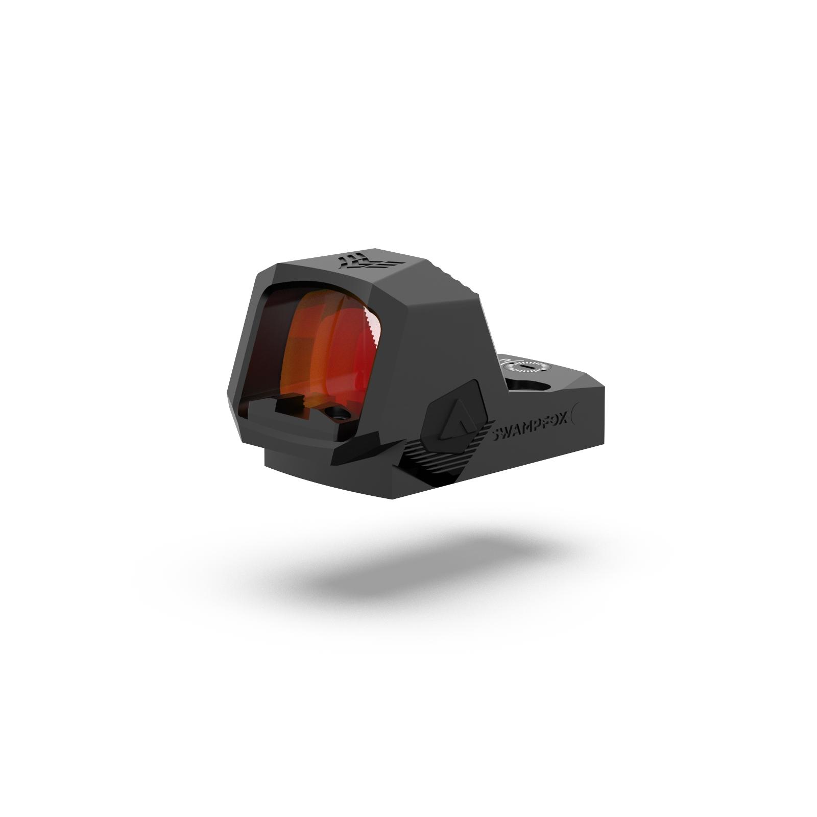 Swampfox Optics Sentinel II 1x20 Micro Red Dot 3 MOA - Standard Blackout Rear / Shake N' Wake Picture of 10 Ring Sentinel II 1x20 Micro Red Dot 3 MOA - Blackout Rear