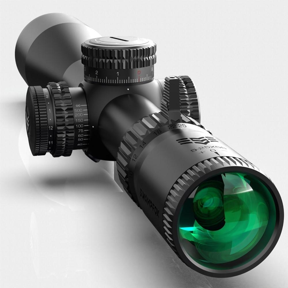 Swampfox Warhawk 3-15x50 Rifle Scope FFP RECCE MIL Reticle Black Picture of 10 Ring Warhawk Tactical 3-15x50 FFP IR MIL 34mm Tube Riflescope