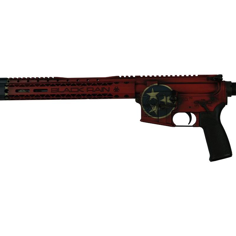 Black Rain Ordnance Custom "Red & Blue Tennessee" Spec15 Rifle 5.56 30rd Magazine 16" Barrel Picture of Black Rain Ordnance Inc BRO - Rifle 5.56 Red&Blue Tennessee (1)30 rd mag
