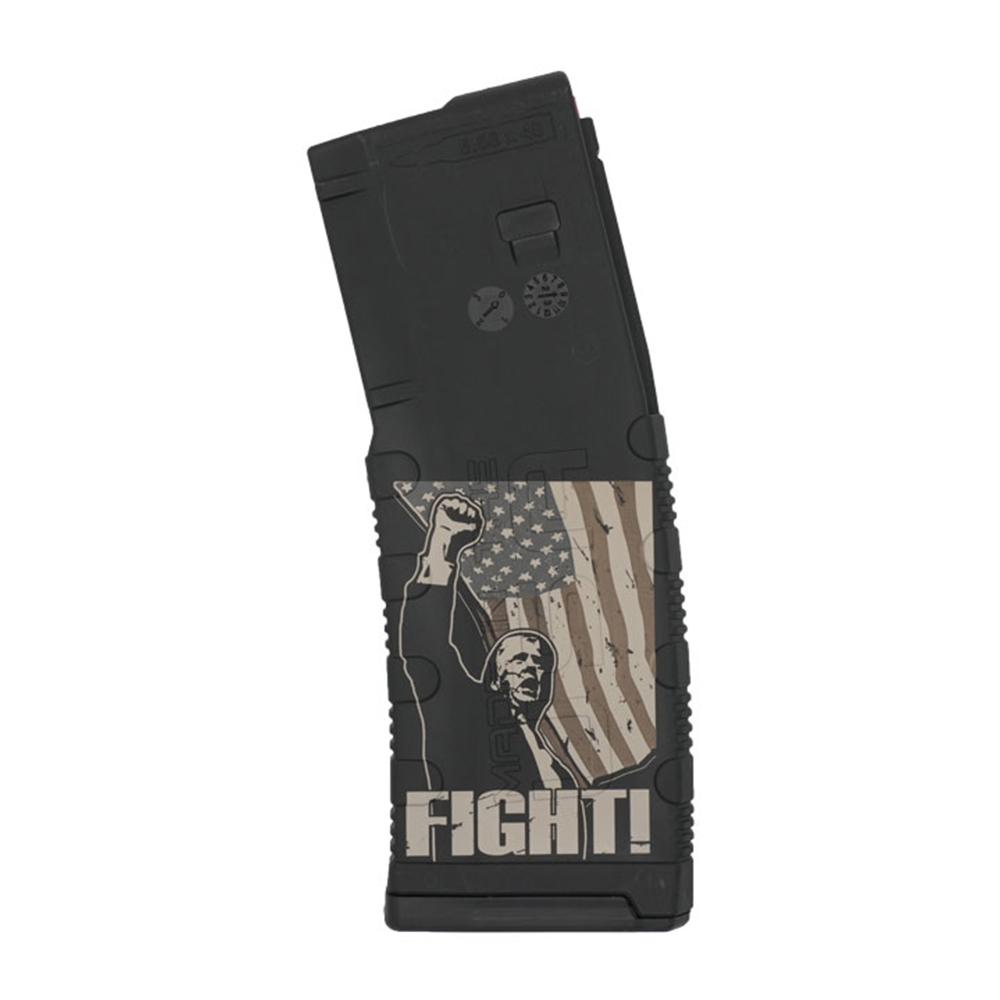Black Rain Ordnance AR-15/M4/M16 Rifle Magazine Trump Fight 5.56x45 NATO 30/rd Picture of Black Rain Ordnance Inc BLACK RAIN ORDNANCE BLACK RAIN 30 ROUND MAGAZINE-TRUMP FIGHT