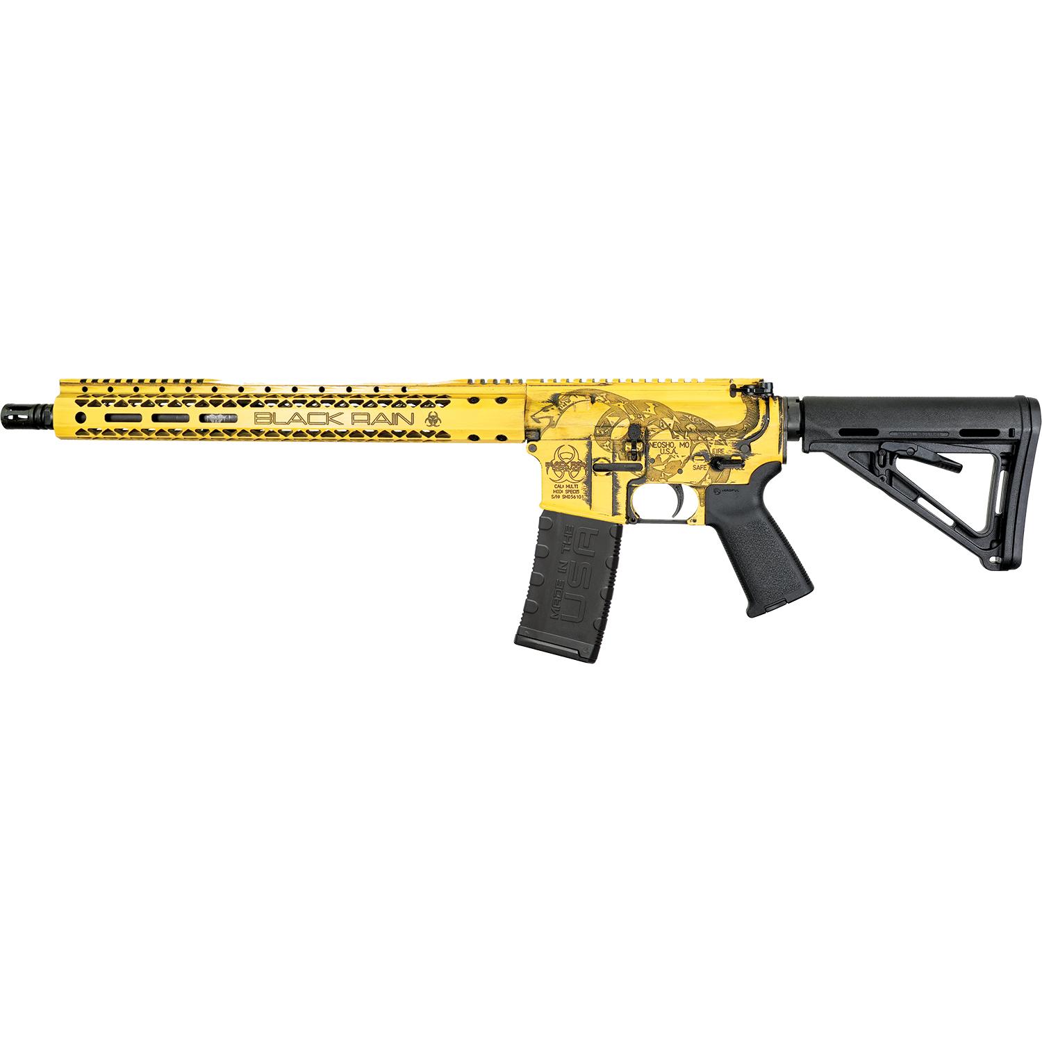 Black Rain Ordnance Spec+ Patriot Rifle 5.56mm 30rd Magazine 16" Barrel Gadsden Flag Finish Picture of Black Rain Ordnance Inc Black Rain Ordnance 16in 5.56 SPEC+ PATRIOT RIFLE - GADSDEN FLAG