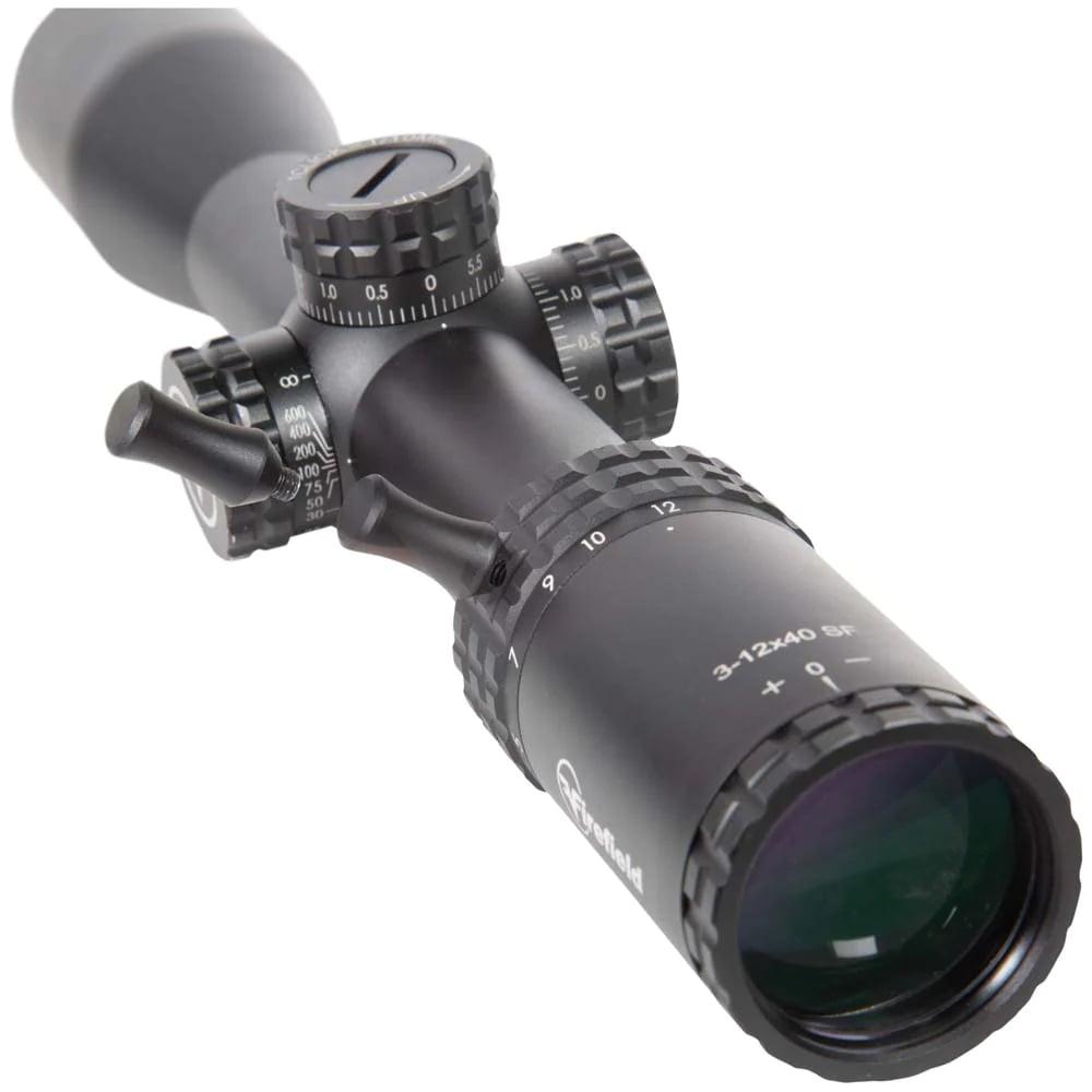 Firefield RapidStrike Rifle Scope 3-12x40 30mm SFP Mil Hash Non Illum. Black Picture of Sellmark Corporation Firefield RapidStrike 3-12x40 Riflescope