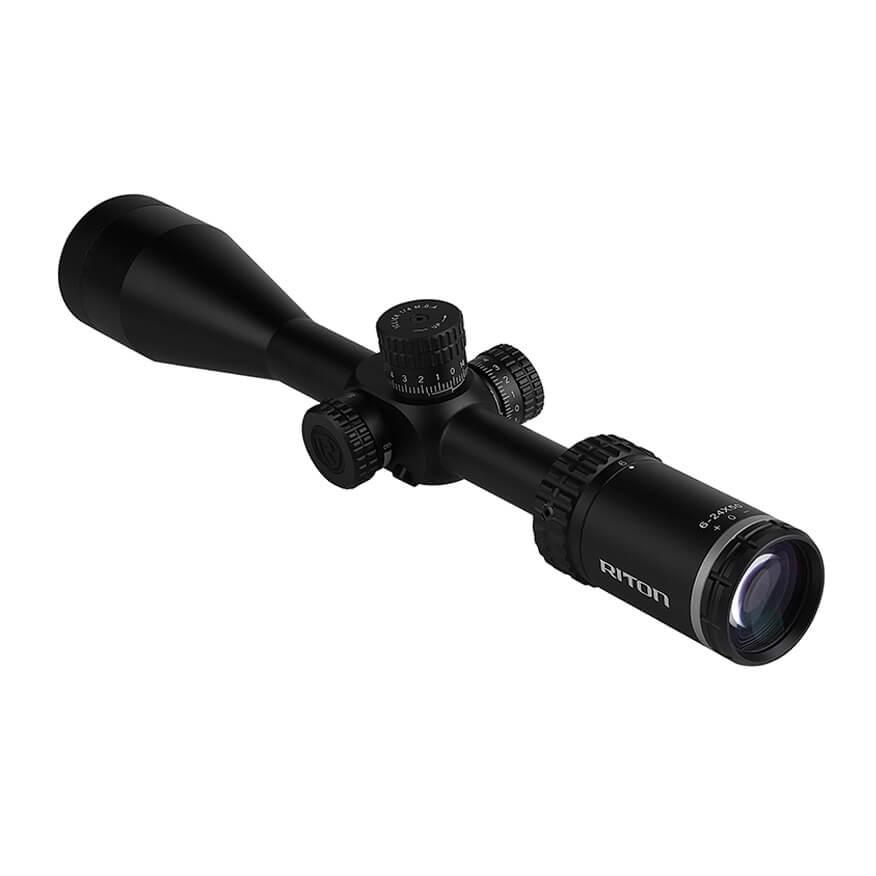 Riton X1 Conquer Rifle Scope 6-24x50 1" SFP R3 Non-Illum - Black Picture of Riton Optics Riton Riflescope Conquer 6-24x50