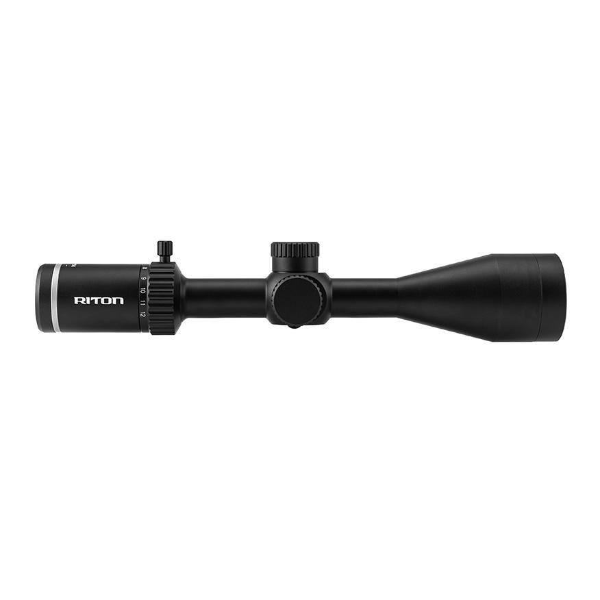 Riton 1 Primal Rifle Scope 4-12x50 1" SFP RDH Reticle Illum Black Picture of Riton Optics Riton Riflescope Primal 4-12x50 Firedot duplex