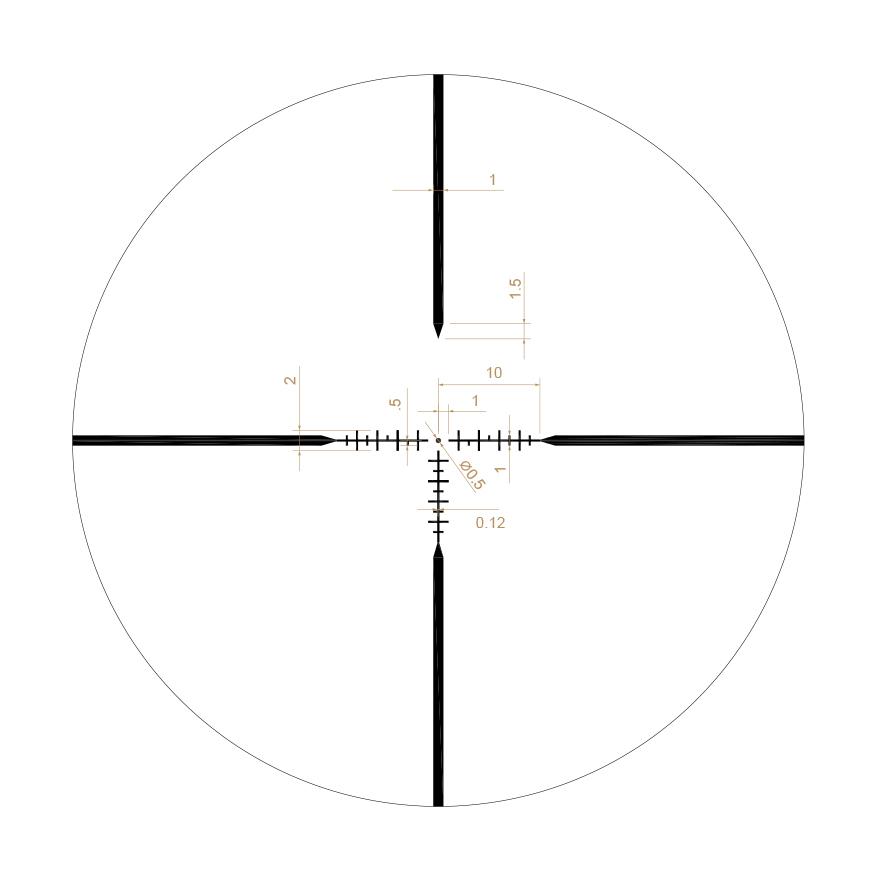 Riton X1 Primal Rifle Scope - 4-16x44 1" SFP RUT non illum Black Picture of Riton Optics Riton Riflescope Primal 4-16x44