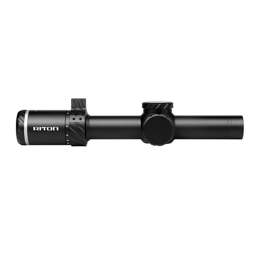 Riton 3 Tactix Tactical Rifle Scope 1-8x24 30mm SFP OT Illum - Black Picture of Riton Optics Riton Riflescope 3 Tactix 1-8x24 SFP MOA (Black)