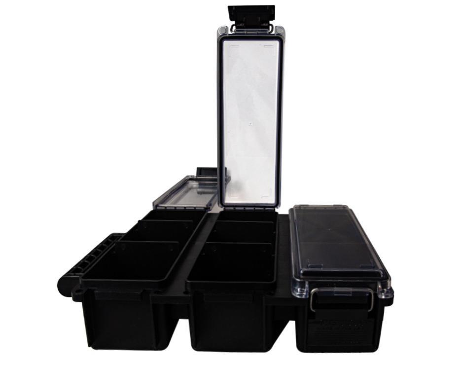 Berrys Ammo Can Tri-Can Utility Box - Black Picture of Berry's Mfg Berrys Ammo Can Tri-Can Utility Box Black