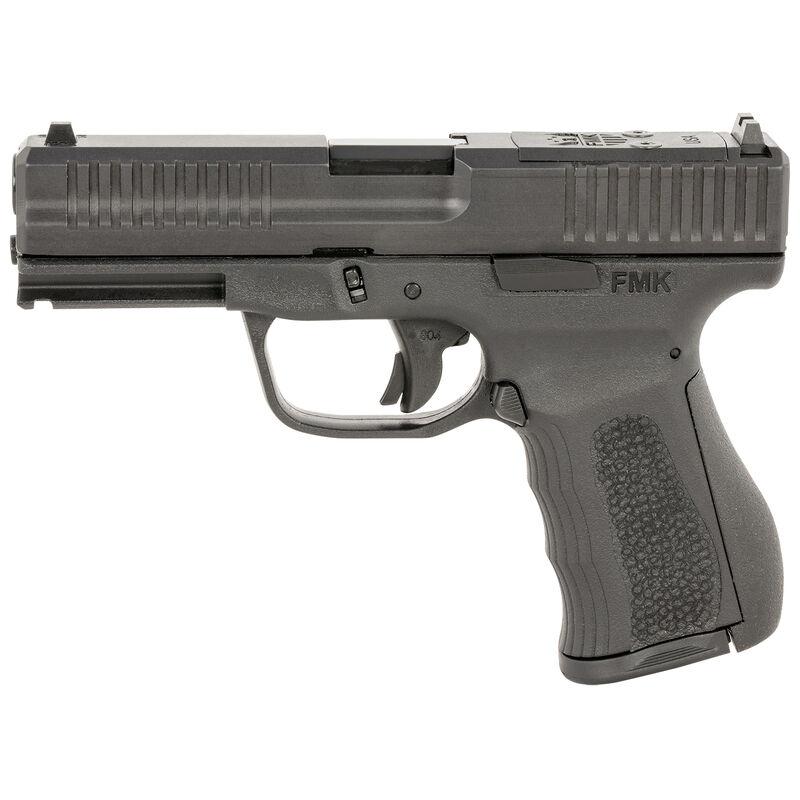 FMK Mach 9 Handgun 9mm Luger 10rd Magazine(1) 4" Barrel Optic Ready Black Frame Picture of FMK Firearms Inc. FMK MACH 9 9MM 4in BBL 804 TRIGG 1 14RD MAG OR BLACK