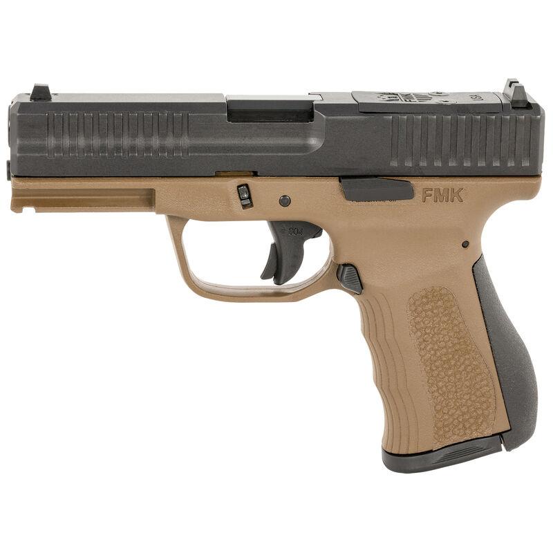 FMK Mach 9 Handgun 9mm Luger 10rd Magazine(1) 4" Barrel Optic Ready Burnt Bronze Frame Picture of FMK Firearms Inc. FMK MACH 9 9MM 4in BBL 804 TRIGG 1 14RD MAG OR SLIDE - BURNT BRONZE