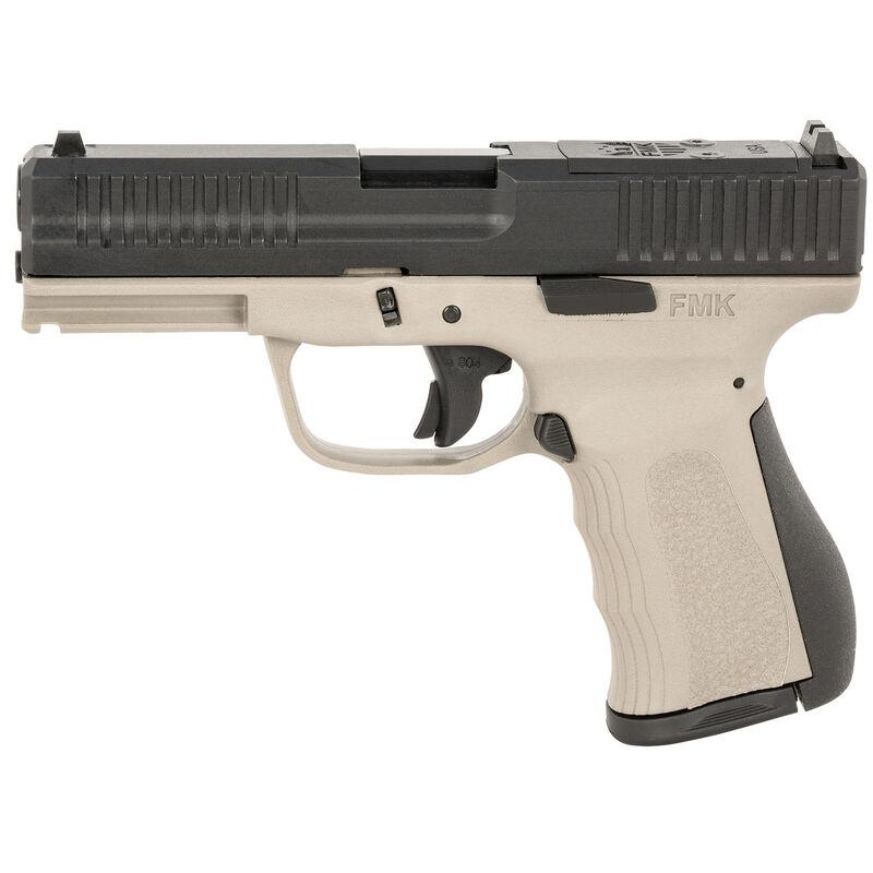 FMK Mach 9 Handgun 9mm Luger 10rd Magazine(1) 4" Barrel Optic Ready Titanium Grey Frame Picture of FMK Firearms Inc. FMK MACH 9 9MM 4in BBL 804 TRIGG 1 14RD MAG OR SLIDE - TITANIUM GREY