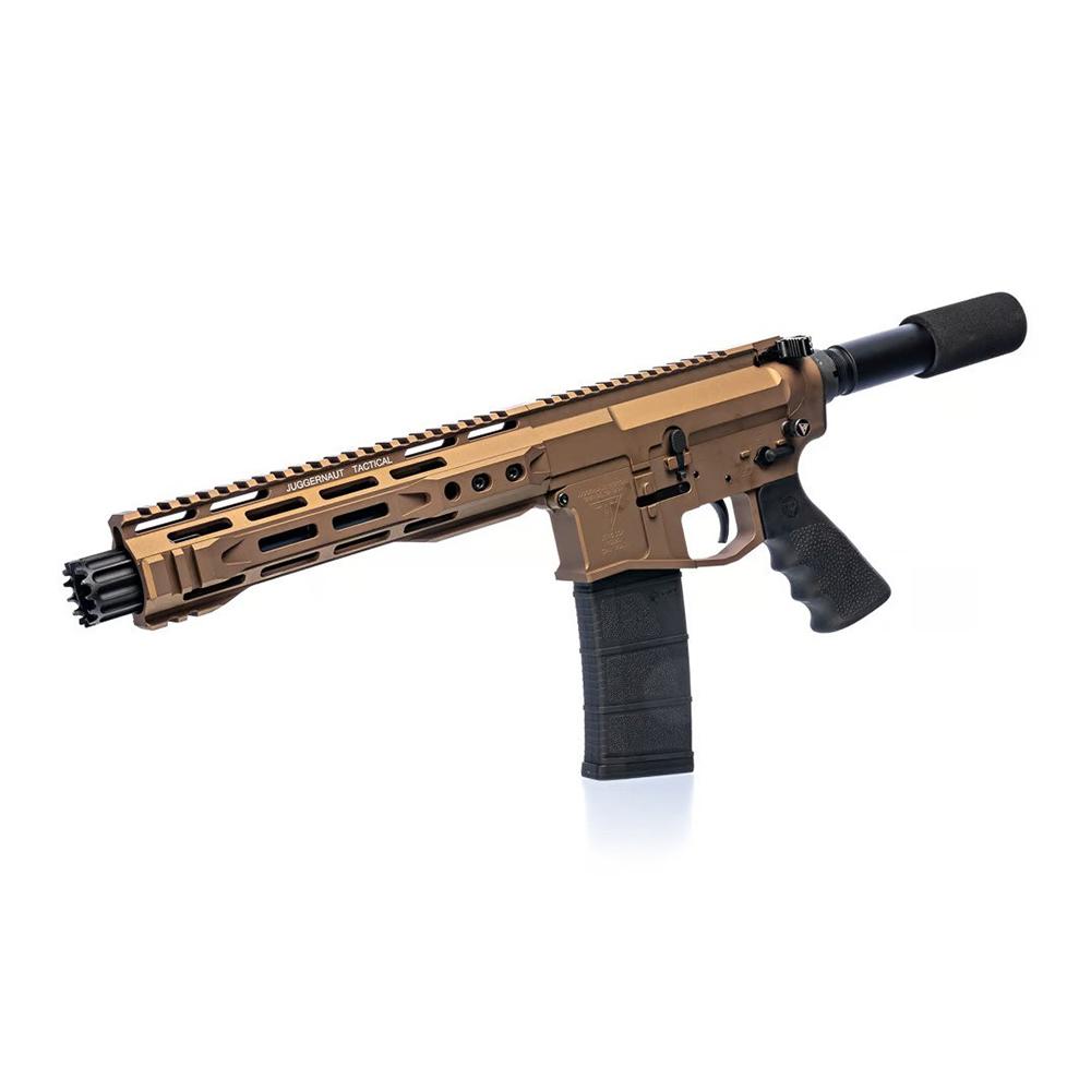Juggernaut CA Roster AR-15 Handgun 5.56 10rd Magazine 8.5" Barrel Cerakote Burnt Bronze Picture of Juggernaut Tactical JUGGERNAUT CA ROSTER AR-15 SINGLE SHOT PISTOL 5.56 8.5'' BRL CER BURNT BZE