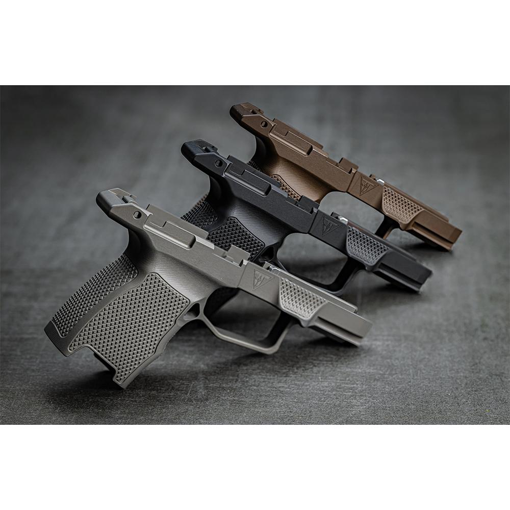 Juggernaut JT P365 Grip Module with No Safety and Two 10rd XL Base Plates Black Picture of Juggernaut Tactical JT P365 Grip Module no safety 10-XL Base Plates Anodize Black