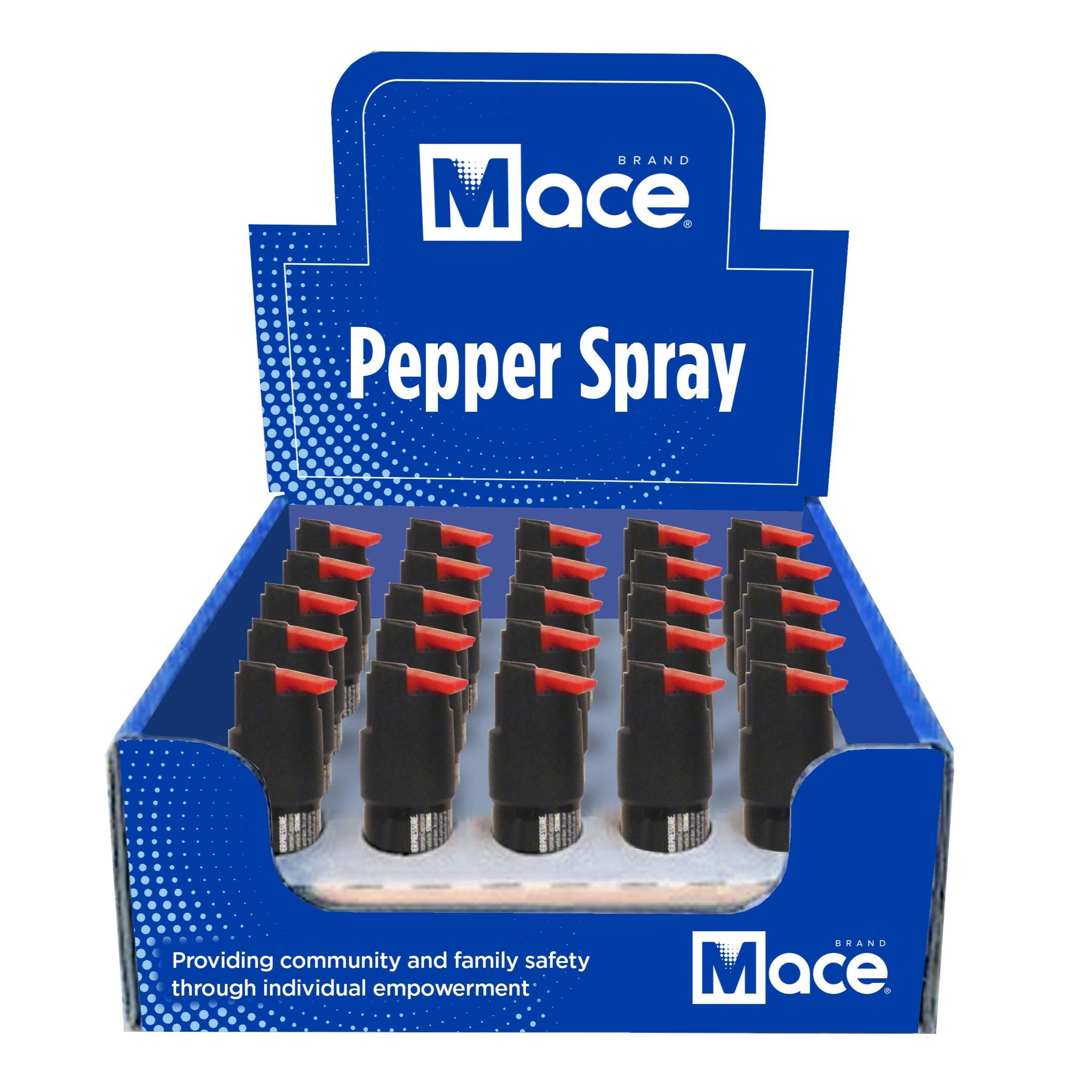 Mace Twist Lock Pepper Spray Display 25/ct Picture of Mace Personal Defense Mace Twist Lock Pepper Spray Display (25) units