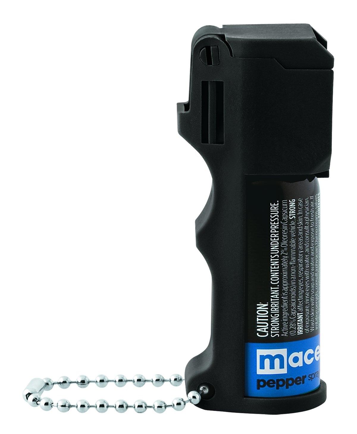 Mace Pepper Spray Triple Action Personal Model 10' Range - Black Picture of Mace Personal Defense MACE PEPPER SPRAY TRIPLE ACTION PERSONAL MODEL