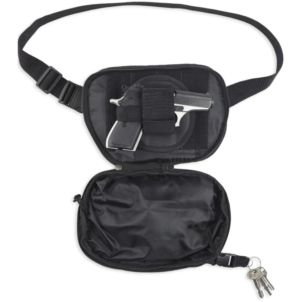 Bulldog Fanny Pack Holster Black Picture of Bulldog Cases Fanny Pack Holster Black with black trim - medium