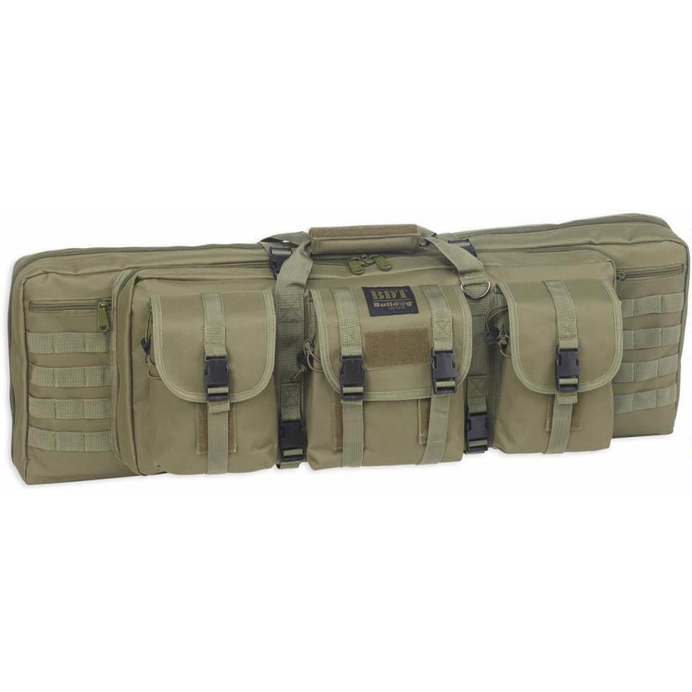Bulldog Double Tactical Rifle Case 43" Green Picture of Bulldog Cases Elite Double Tactical Rifle 43" - Green
