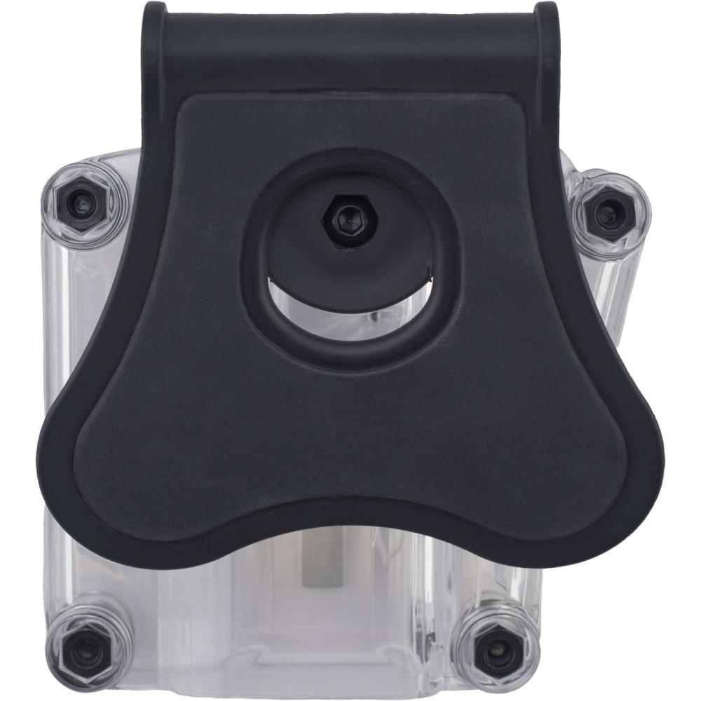Bulldog Max Multi-Fit Polymer Holster w/ Paddle-Transparent Clear RH Picture of Bulldog Cases Bulldog Max Multi-Fit Polymer Holster w/ Paddle-Transparent Clear